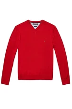 Sweater - TOMMY HILFIGER PACIFIC V-NK red