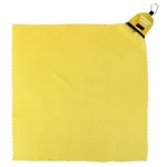 Spokey NEMO Quick Dry Towel 40 x 40 cm, Yellow-Green with Carabiner