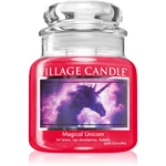 Village Candle Magical Unicorn vonná svíčka (Glass Lid) 389 g