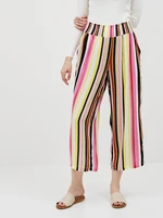 Yellow-Pink Striped Culottes Noisy May Flora - Ladies