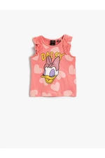 Koton Daisy Duck Licensed Printed Sleeveless T-Shirt Cotton