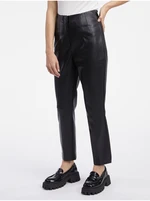 Orsay Black Leatherette Pants - Ladies