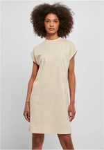 Women's Turtle Extended Shoulder dress beige