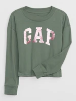 GAP Children's T-shirt with metallic logo - Girls