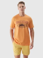 Men's T-shirt with 4F print - orange