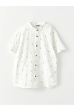 LC Waikiki Big Collar Patterned Short-Sleeved Boys' Shirts