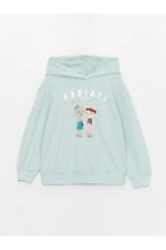 LC Waikiki Printed Long Sleeve Girls' Hoodie