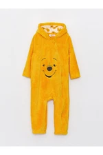 LC Waikiki Lcw Winnie the Pooh Embroidered Plush Baby Boy Jumpsuit (0-12 Months with Booties, 12 Months Without Booties)