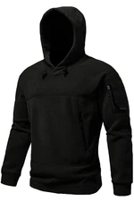 60343 Dewberry Warm Outdoor Hooded Mens Fleece-BLACK