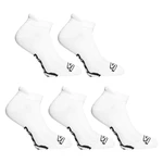 5PACK Styx low white socks