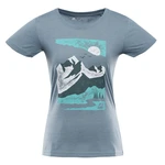 Women's cotton T-shirt ALPINE PRO BOLENA blue mirage variant pa