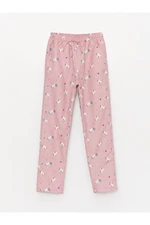 LC Waikiki Girls' Elastic Waist Patterned Fleece Lined Trousers