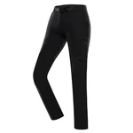 Women's softshell pants with cool-dry ALPINE PRO CORBA black