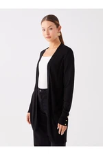 LC Waikiki Shawl Collar Plain Long Sleeve Women's Knitwear Cardigan