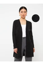 LC Waikiki Shawl Collar Plain Long Sleeve Women's Knitwear Cardigan