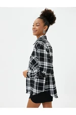 Koton Lumberjack Shirt with Pockets, Soft Texture, Long Sleeves