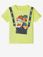 Yellow boys' T-shirt with print name it Alexej - Boys