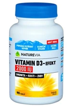 NATUREVIA Vitamin D3-EFEKT 2000 I.U. 90 tabliet