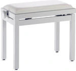 Stagg PB39 Taburete de piano de madera Polished White