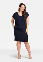 Karko Woman's Dress SC085 Navy Blue