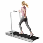 Doufit TD-01 2-in-1 Folding Treadmill Walking Exercise Machine with LED Display Remote Control for Home Office Gym Fitne