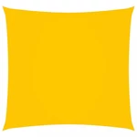 Stínící plachta čtvercová 5 x 5 m oxfordská látka Dekorhome Žlutá