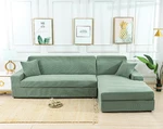 Green Stretch Elastic Sofa Cover Solid Non Slip Soft Slipcover Washable Couch Furniture Protector for Living Room