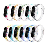 Color Pattern Watch Strap Watch Band for Xiaomi Miband 3 Mibnad 4 Strap Non-original