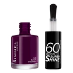 Rimmel London 60 Seconds Super Shine 8 ml lak na nehty pro ženy 345 Black Cherries