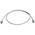 Telegärtner L00000A0081 RJ45 sieťové káble, prepojovacie káble CAT 6A S/FTP 1.00 m sivá UL certifikácia, samozhášavý, s