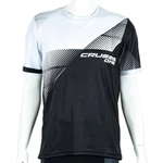 Pánské sportovní triko s krátkým rukávem Crussis ONE  M  černá/bílá
