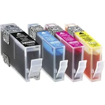 Basetech Ink cartridge náhradný HP 364XL kompatibilná kombinované balenie čierna, zelenomodrá, purpurová, žltá BTH62 171