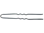 Vlnitá vlásenka Sibel - 6,5 cm, černá - 50 ks (946505002)