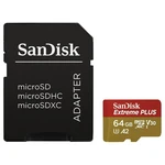 Pamäťová karta SanDisk Micro SDXC Extreme Plus 64GB A2 C10 V30 UHS-I (170R/90W) + adapter (SDSQXBZ-064G-GN6MA) pamäťová karta microSD • kapacita 64 GB