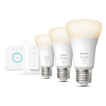 Štartovacia sada Philips Hue Bluetooth, 9,5W, E27, White, Starter kit (8719514289130) inteligentný systém Hue Bridge a 3 žiarovky • prepojenie až 50 s