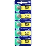 Knoflíkový článek LR 44 alkalicko-manganová Murata LR44-BEAWW 120 mAh 1.5 V 5 ks