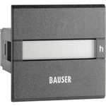 Počítadlo provozních hodin Bauser, 3801.2.1.0.1.2 AC, 115 - 240 VAC, 45 x 45 mm, IP65