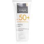 Ziaja Med Protecting UVA + UVB matující opalovací krém na obličej SPF 50+ 50 ml