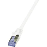 Síťový kabel RJ45 LogiLink CQ3081S, CAT 6A, S/FTP, 7.50 m, bílá