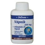 MEDPHARMA Vápník 600 mg + vitamín D3 67 tobolek