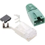 Konektor RJ45 Cat6 BEL Stewart SS-39200-012-K-GR (SS39GNE), zástrčka rovná, zelená