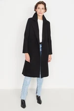 Trendyol Black Belted Woolen Cachet Coat