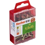 Fischer  653948 skrutka so zápustnou hlavou 4 mm 45 mm krížová dražka Pozidriv     glavanizované zinkom 30 ks