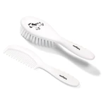 BabyOno Hair Brush kartáč na vlasy White 2 ks