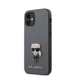 Tok Karl Lagerfeld Saffiano Iconic  iPhone 12 mini, silver