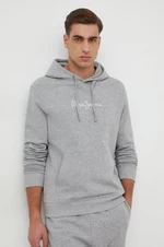 Mikina Pepe Jeans JOE HOODIE pánska, šedá farba, s kapucňou, melanžová, PM582573