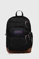 Ruksak Jansport čierna farba, veľký, s nášivkou