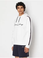 White Mens Hoodie Armani Exchange - Men