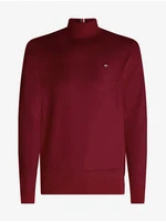 Burgundy men's turtleneck with cashmere Tommy Hilfiger - Men's