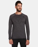 Men's functional T-shirt with long sleeves KILPI MAVORA TOP-M Dark grey